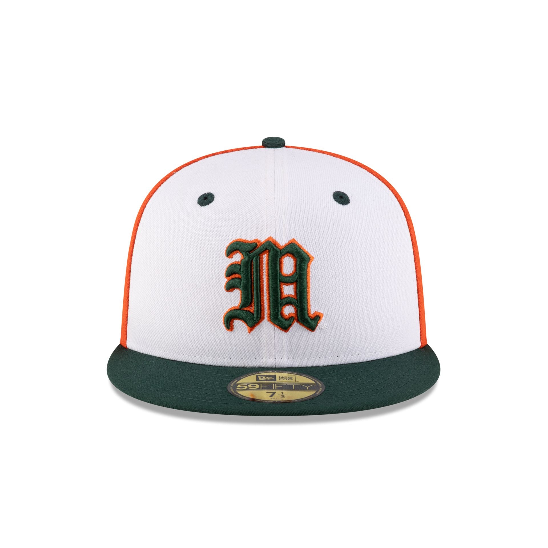 Miami Hurricanes Chrome Block 59FIFTY Fitted Hat - Image 2