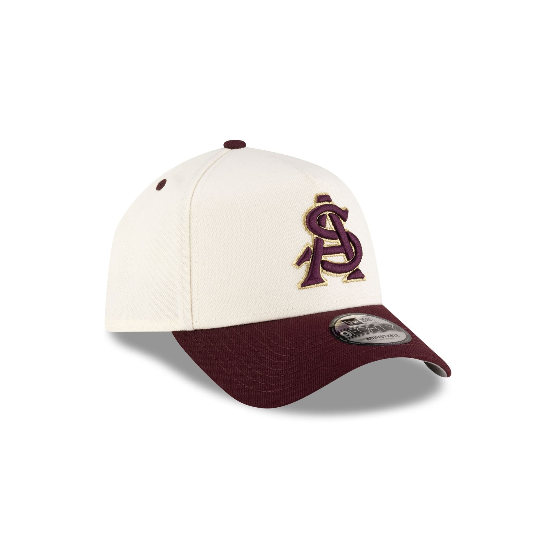 New Era x adidas Arizona State Sun Devils Chrome White 9FORTY A-Frame Snapback Hat - Image 3