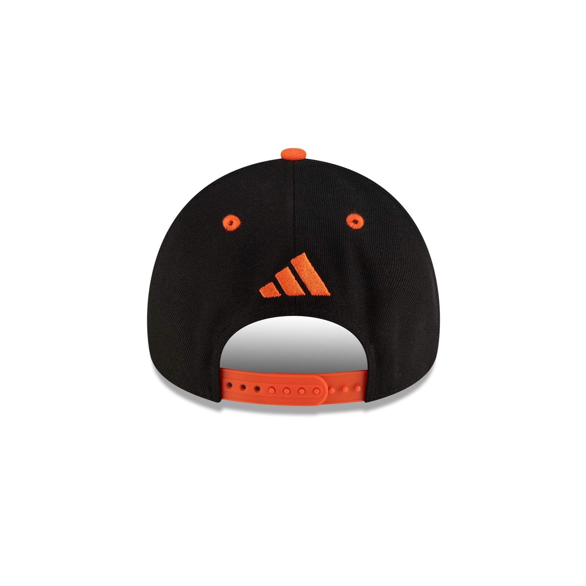 New Era x adidas Miami Hurricanes Black 9FORTY A-Frame Snapback Hat - Image 6