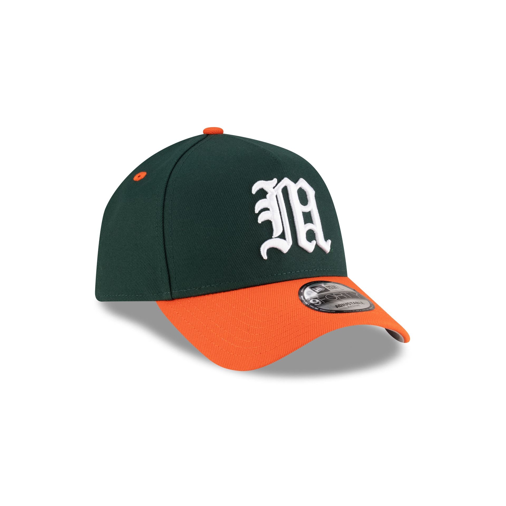New Era x adidas Miami Hurricanes Green 9FORTY A-Frame Snapback Hat - Image 3
