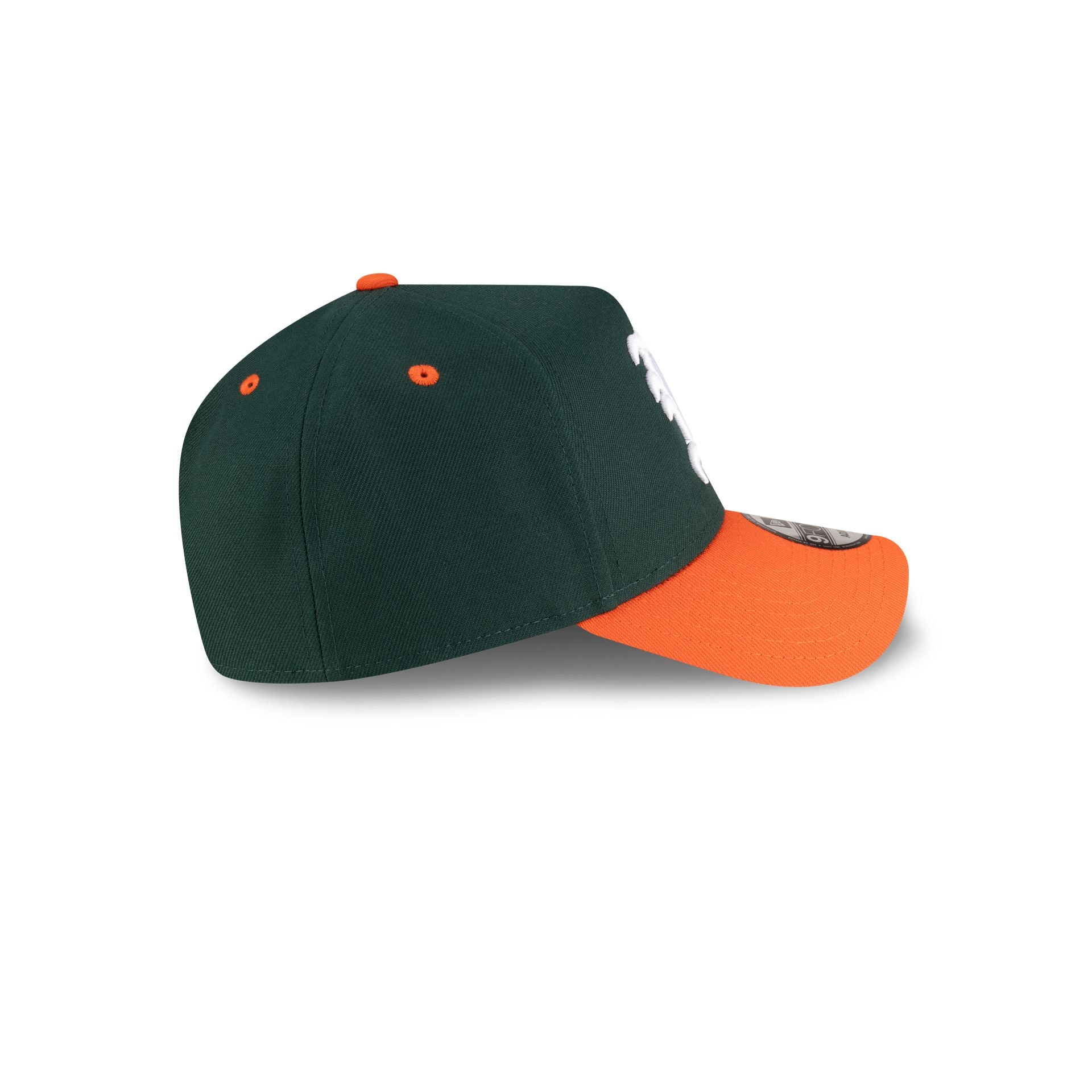 New Era x adidas Miami Hurricanes Green 9FORTY A-Frame Snapback Hat - Image 5
