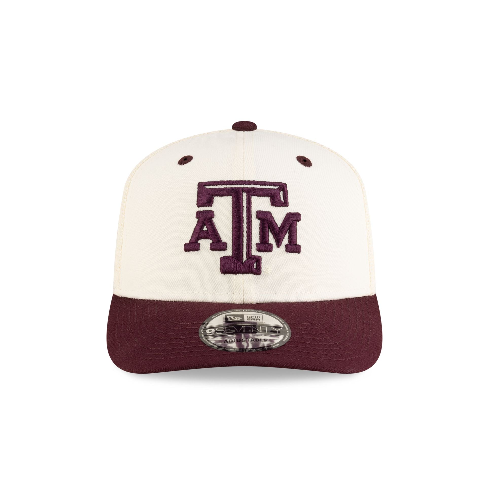 New Era x adidas Texas A&M Aggies Chrome White 9SEVENTY Trucker Hat - Image 2
