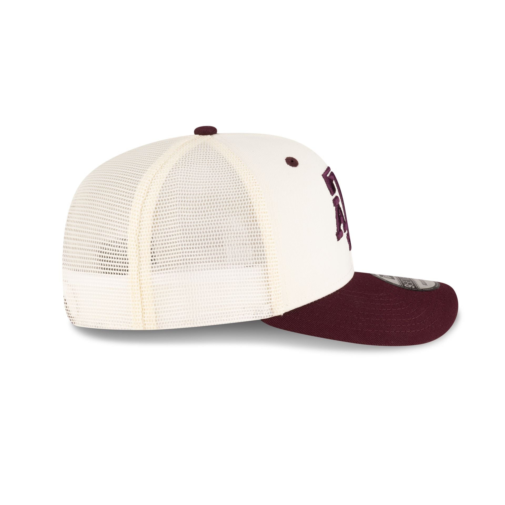 New Era x adidas Texas A&M Aggies Chrome White 9SEVENTY Trucker Hat - Image 5