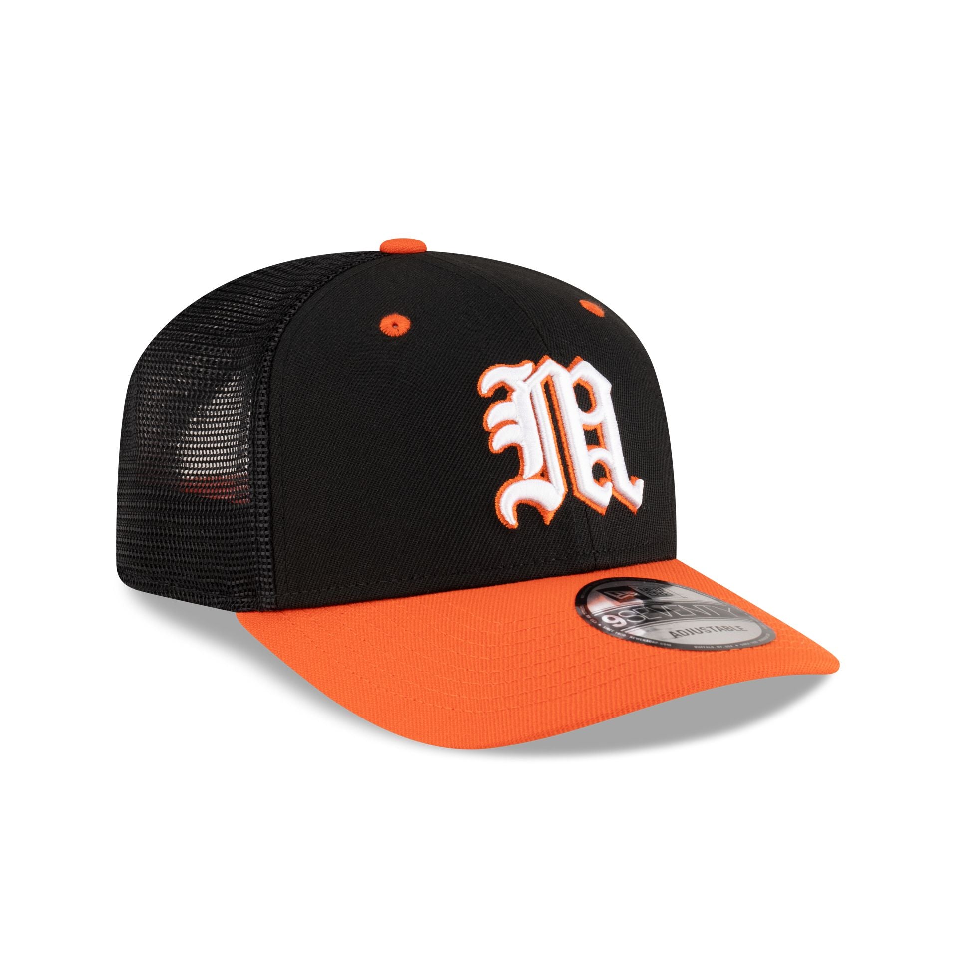 New Era x adidas Miami Hurricanes Black 9SEVENTY Trucker Hat - Image 3