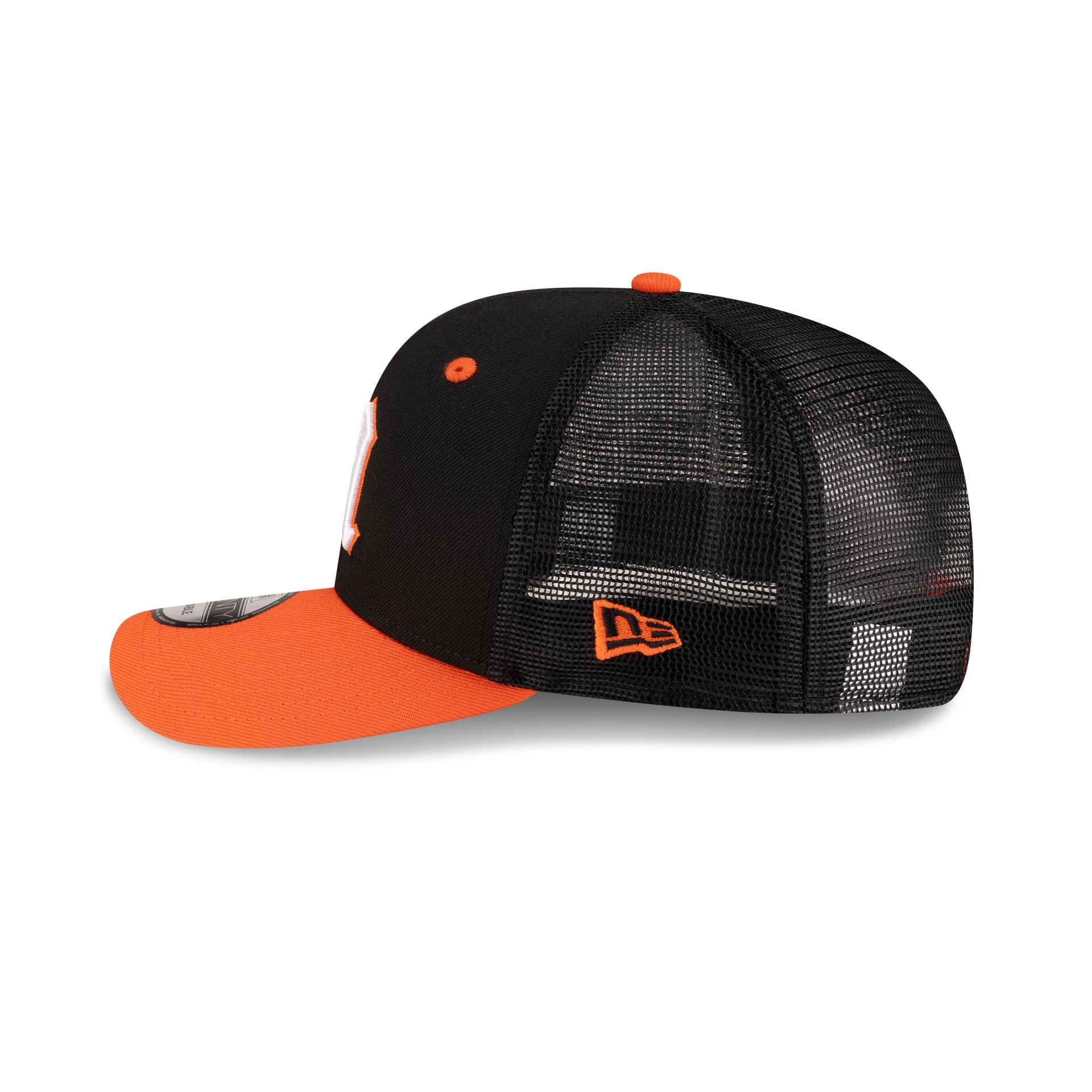 New Era x adidas Miami Hurricanes Black 9SEVENTY Trucker Hat - Image 4