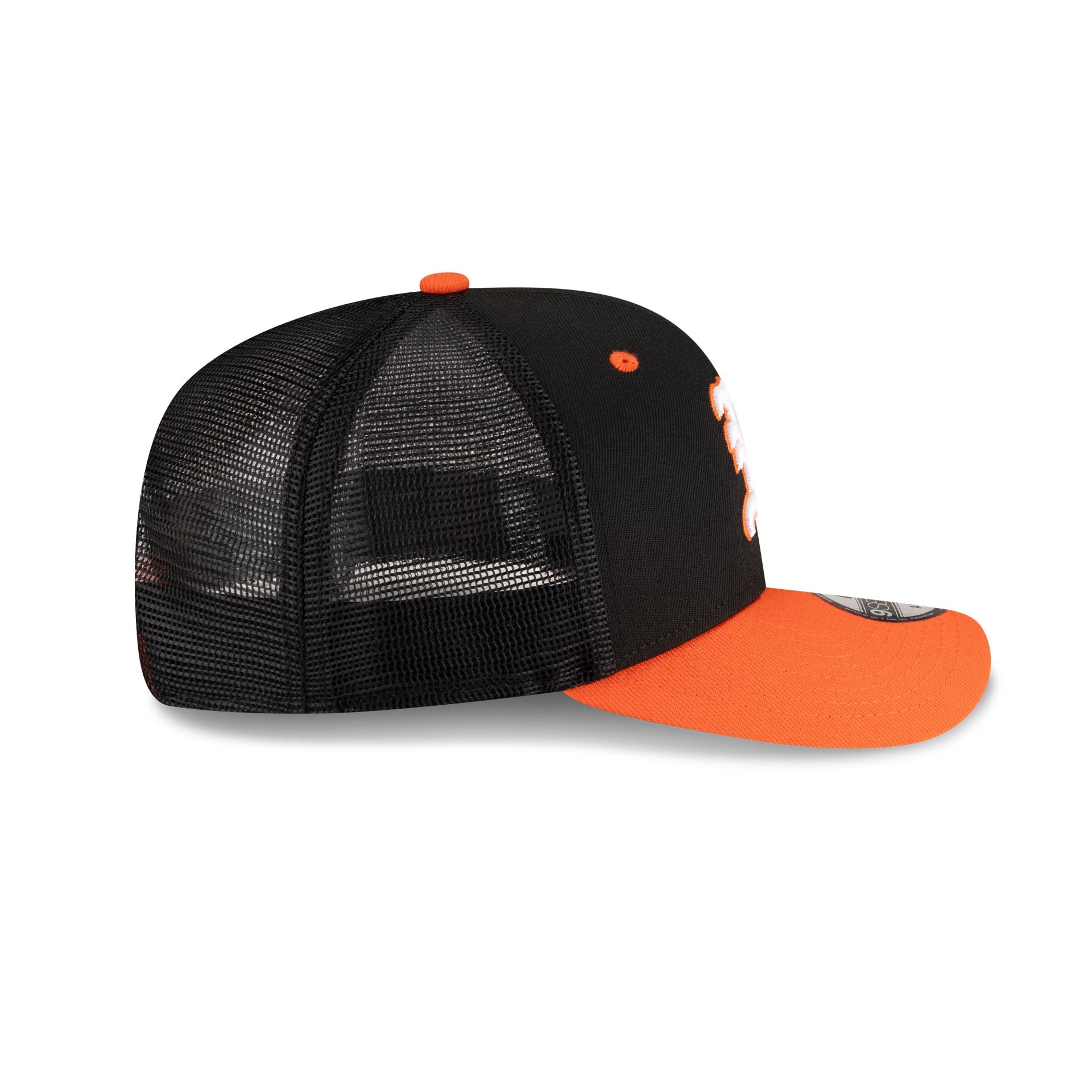 New Era x adidas Miami Hurricanes Black 9SEVENTY Trucker Hat - Image 5