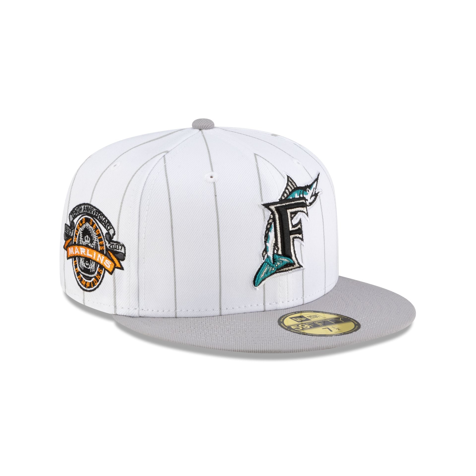 Diet Starts Monday x Miami Marlins Pinstripe 59FIFTY Fitted Hat - Image 3