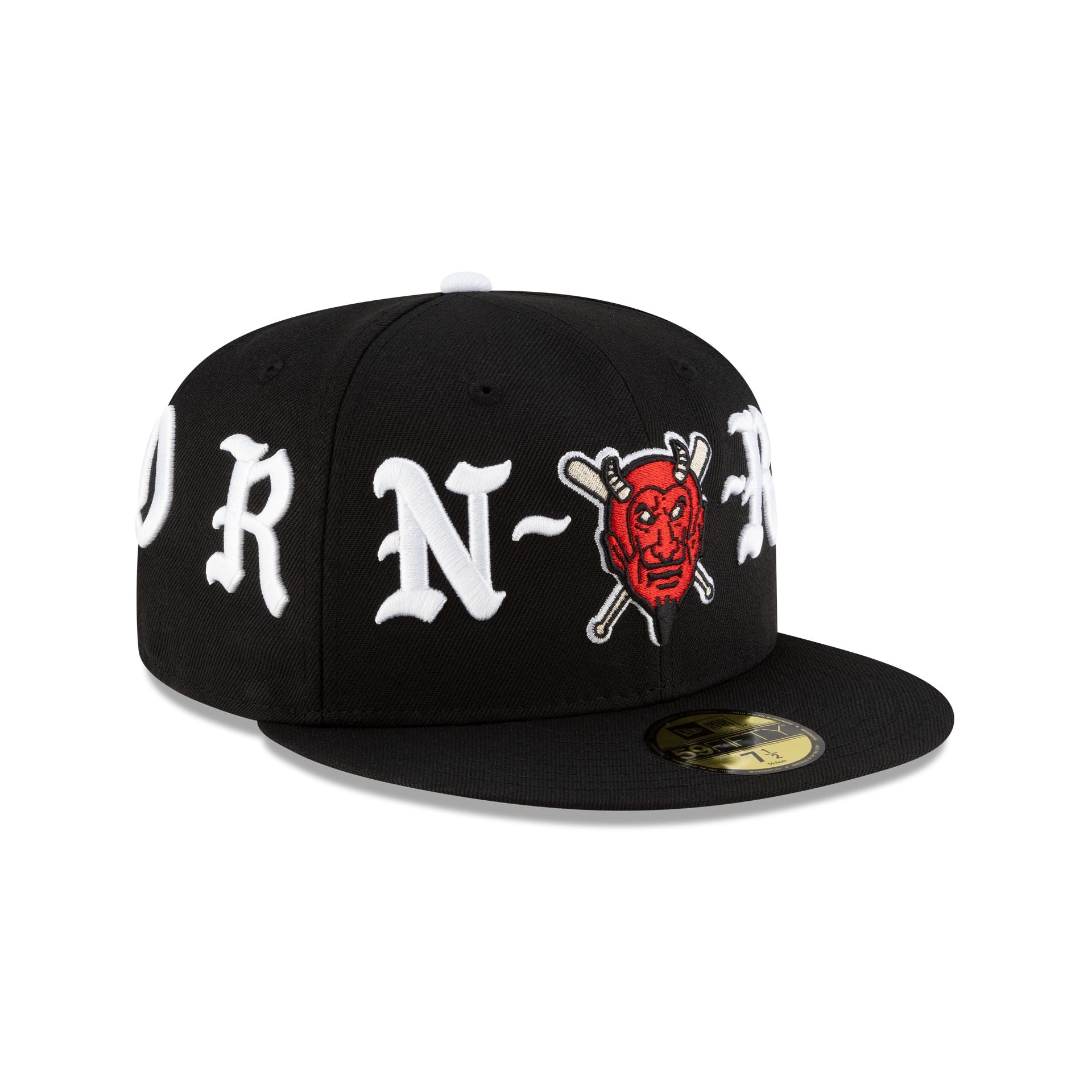 Born x Raised x Diablos Rojos del México Wordmark 59FIFTY Fitted Hat - Image 3
