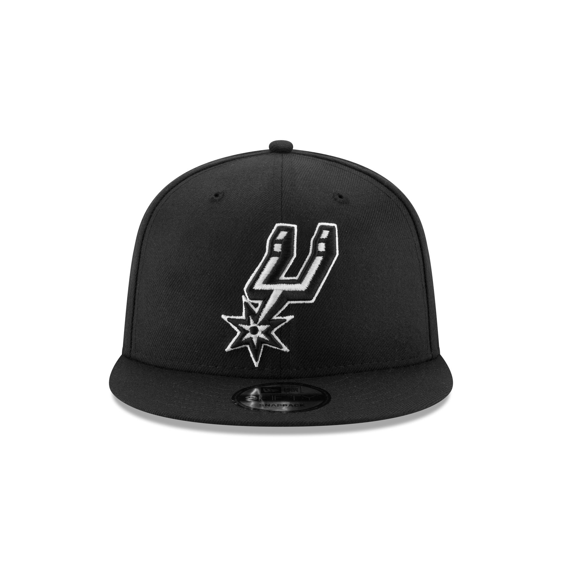 San Antonio Spurs Basic Black & White 9FIFTY Snapback Hat - Image 2