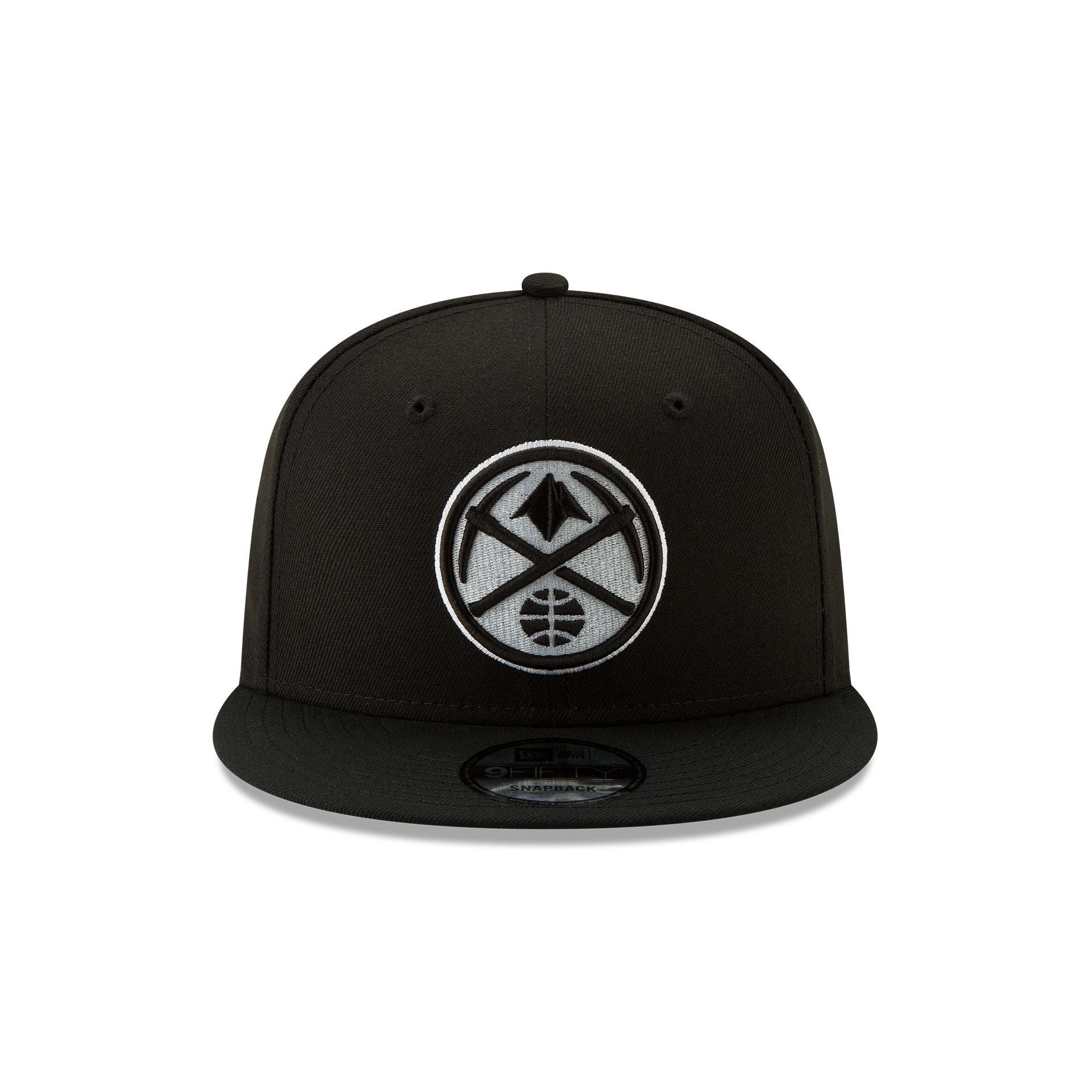 Denver Nuggets Basic Black & White 9FIFTY Snapback Hat - Image 2