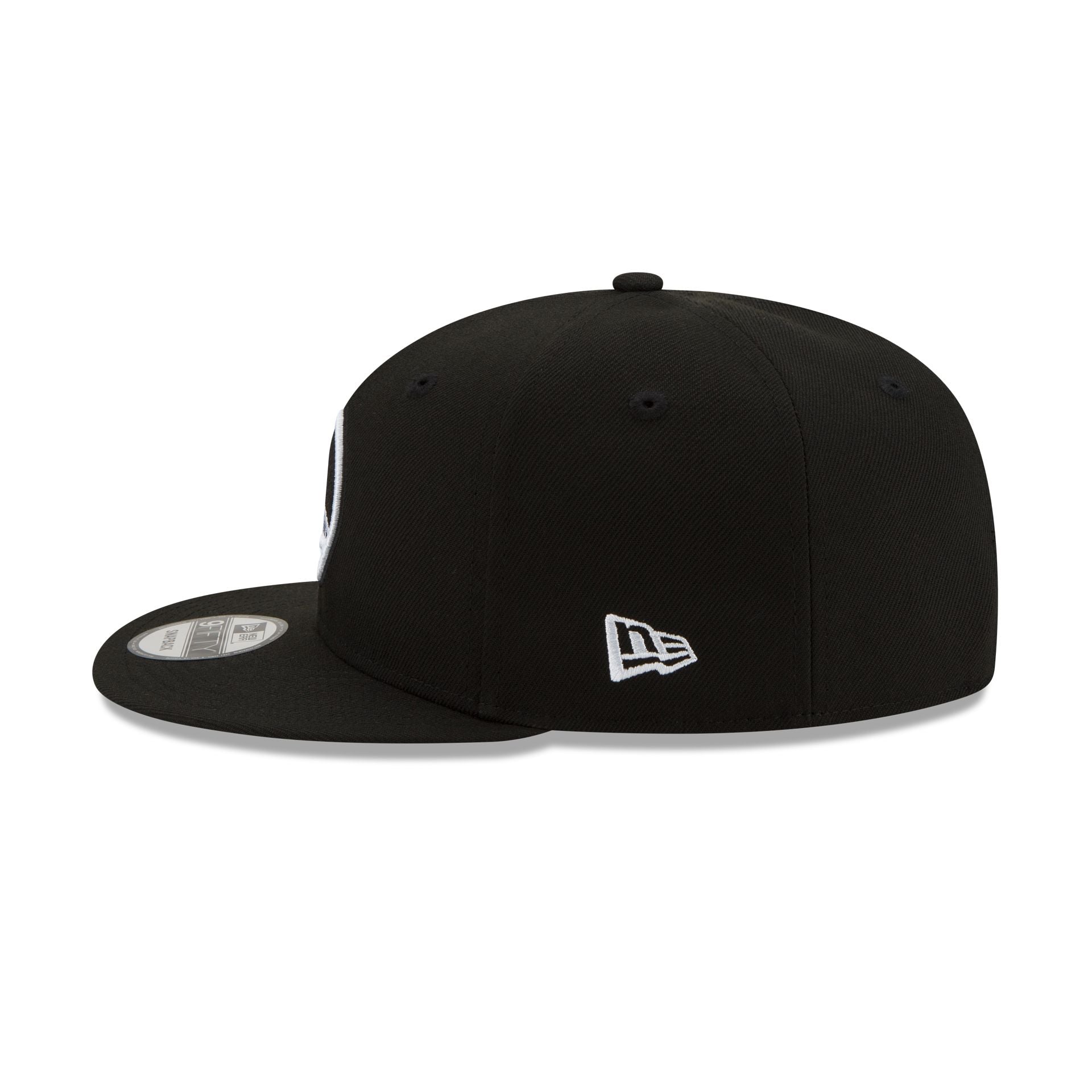 Golden State Warriors Basic Black & White 9FIFTY Snapback Hat - Image 4