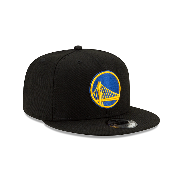 Golden State Warriors Basic Black 9FIFTY Snapback Hat - Image 3