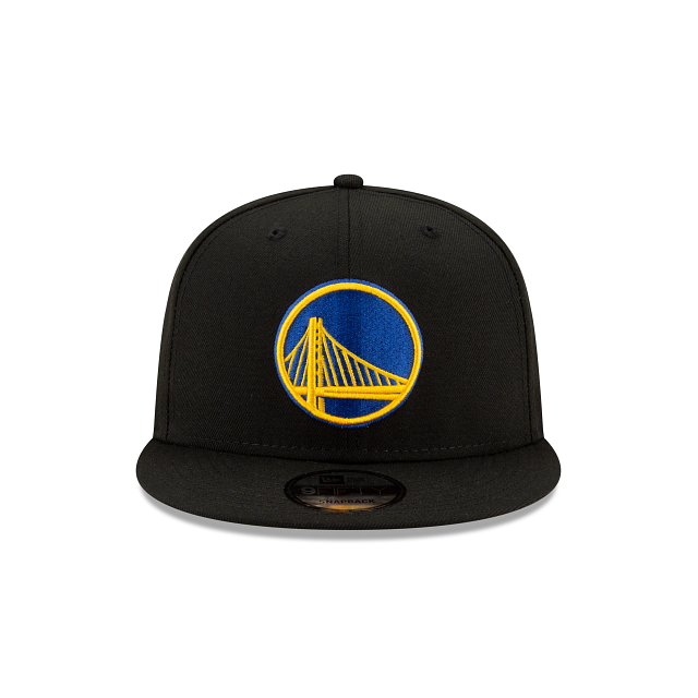 Golden State Warriors Basic Black 9FIFTY Snapback Hat - Image 2