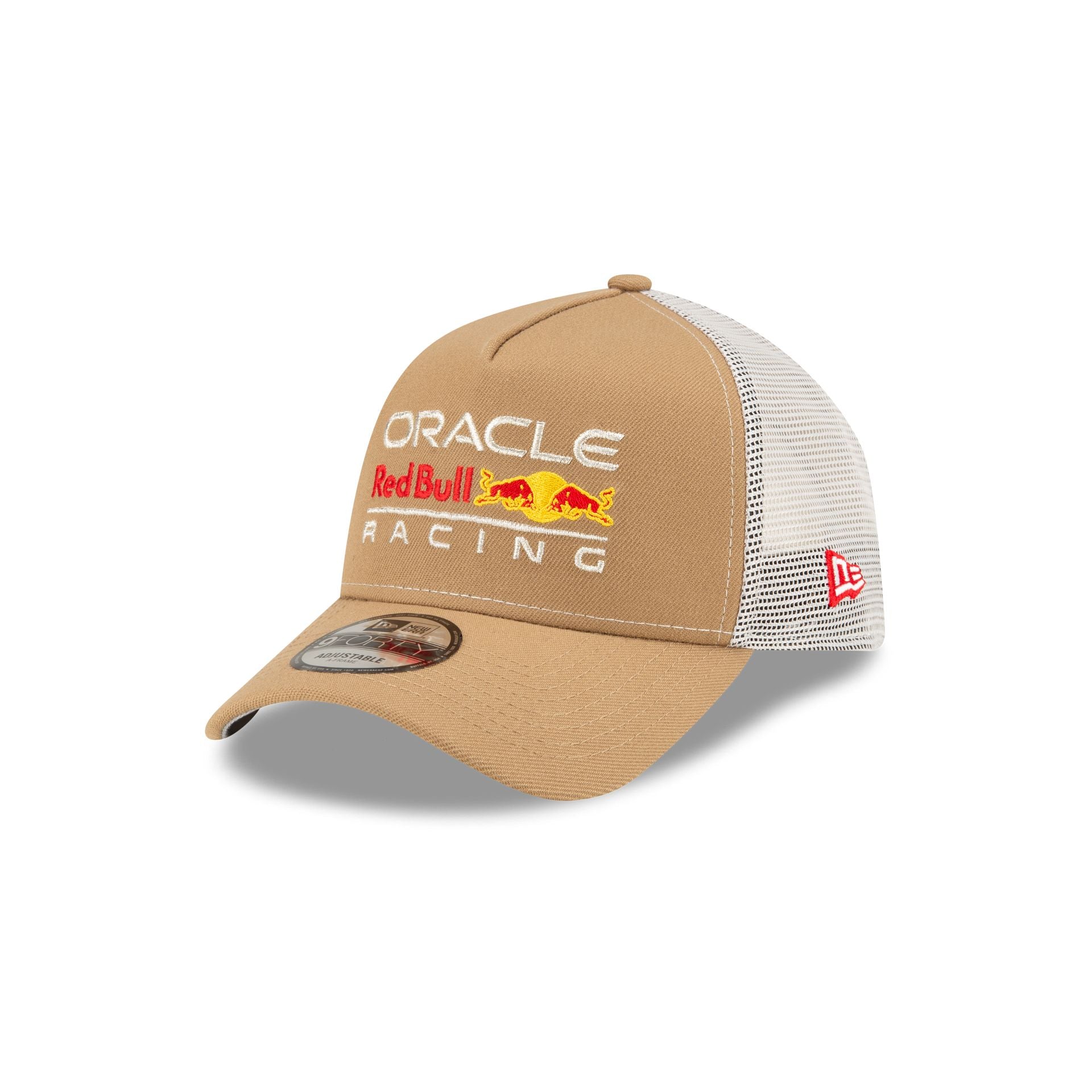 Oracle Red Bull Racing Essential Khaki 9FORTY A-Frame Trucker Hat