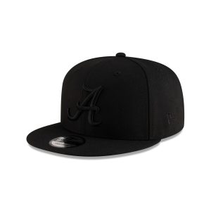 Alabama Crimson Tide Black on Black 9FIFTY Snapback Hat
