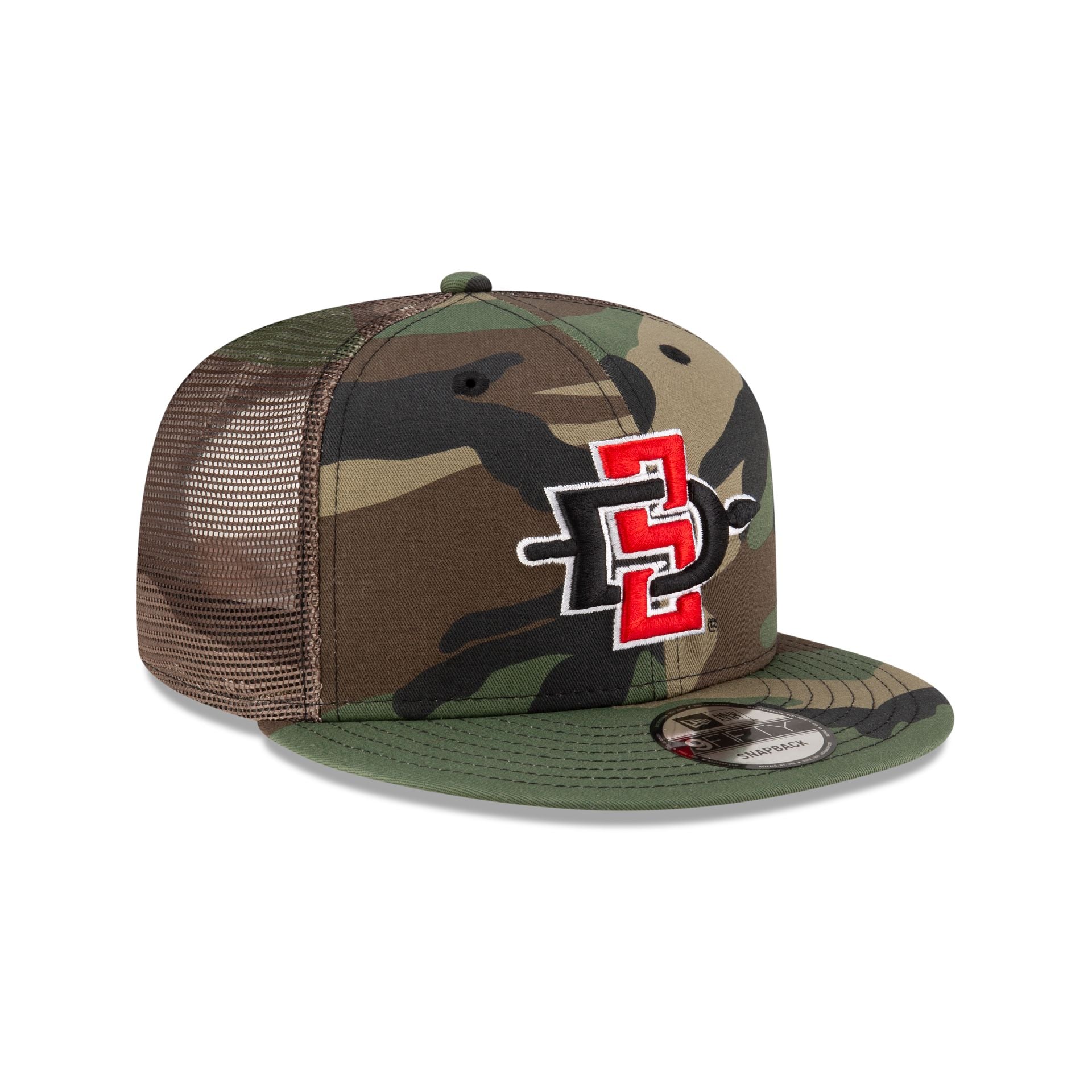 San Diego State Aztecs Camo 9FIFTY Trucker Hat - Image 3