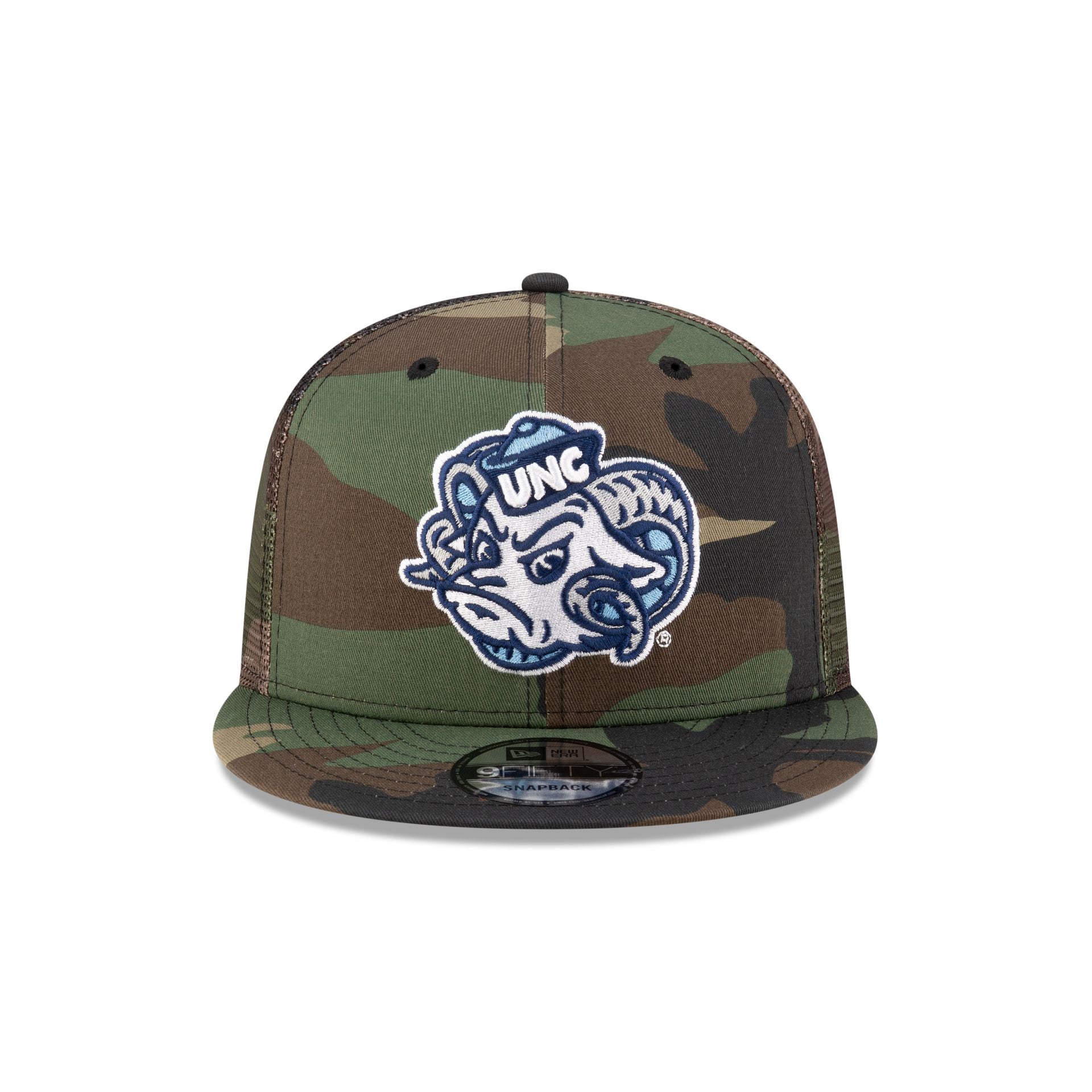 North Carolina Tar Heels Camo 9FIFTY Trucker Hat - Image 2