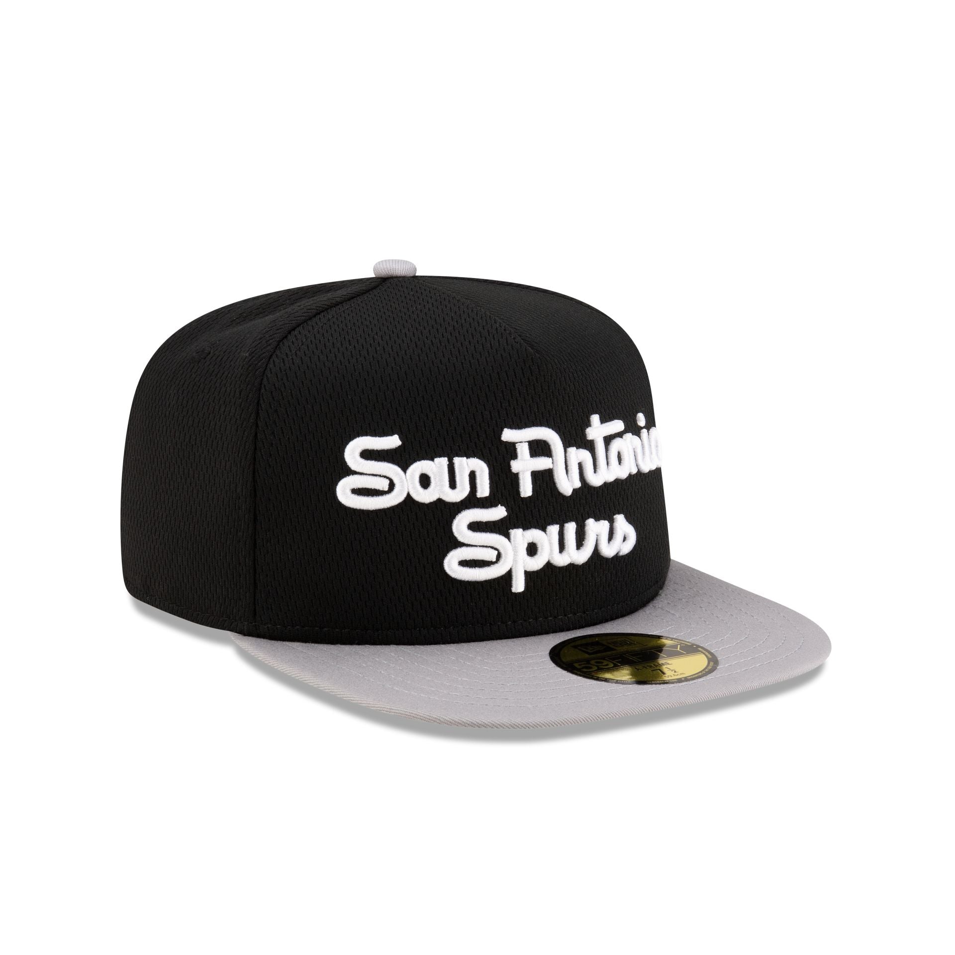 San Antonio Spurs Dashmark Mesh 59FIFTY A-Frame Fitted Hat - Image 3
