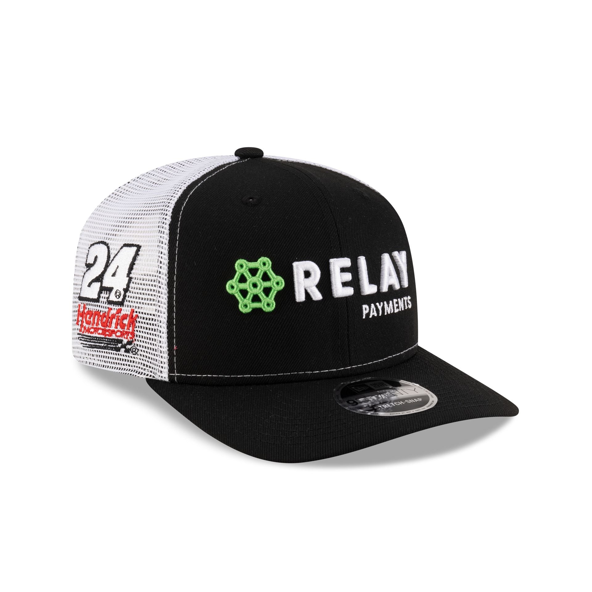 Hendrick Motorsports William Byron Relay Payments Partner 9SEVENTY Stretch-Snap Trucker Hat