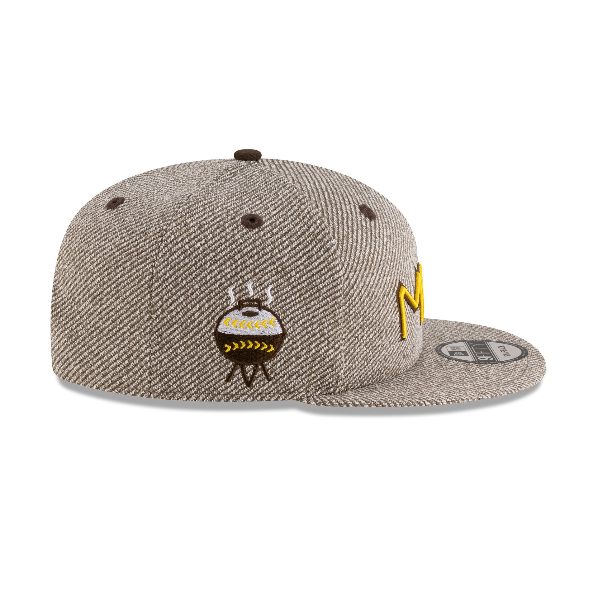 Tyler Herro x Milwaukee Brewers Heather Brown 9FIFTY Snapback Hat - Image 4