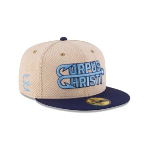 Corpus Cristi Hooks Terry Heather Tan 59FIFTY Fitted Hat