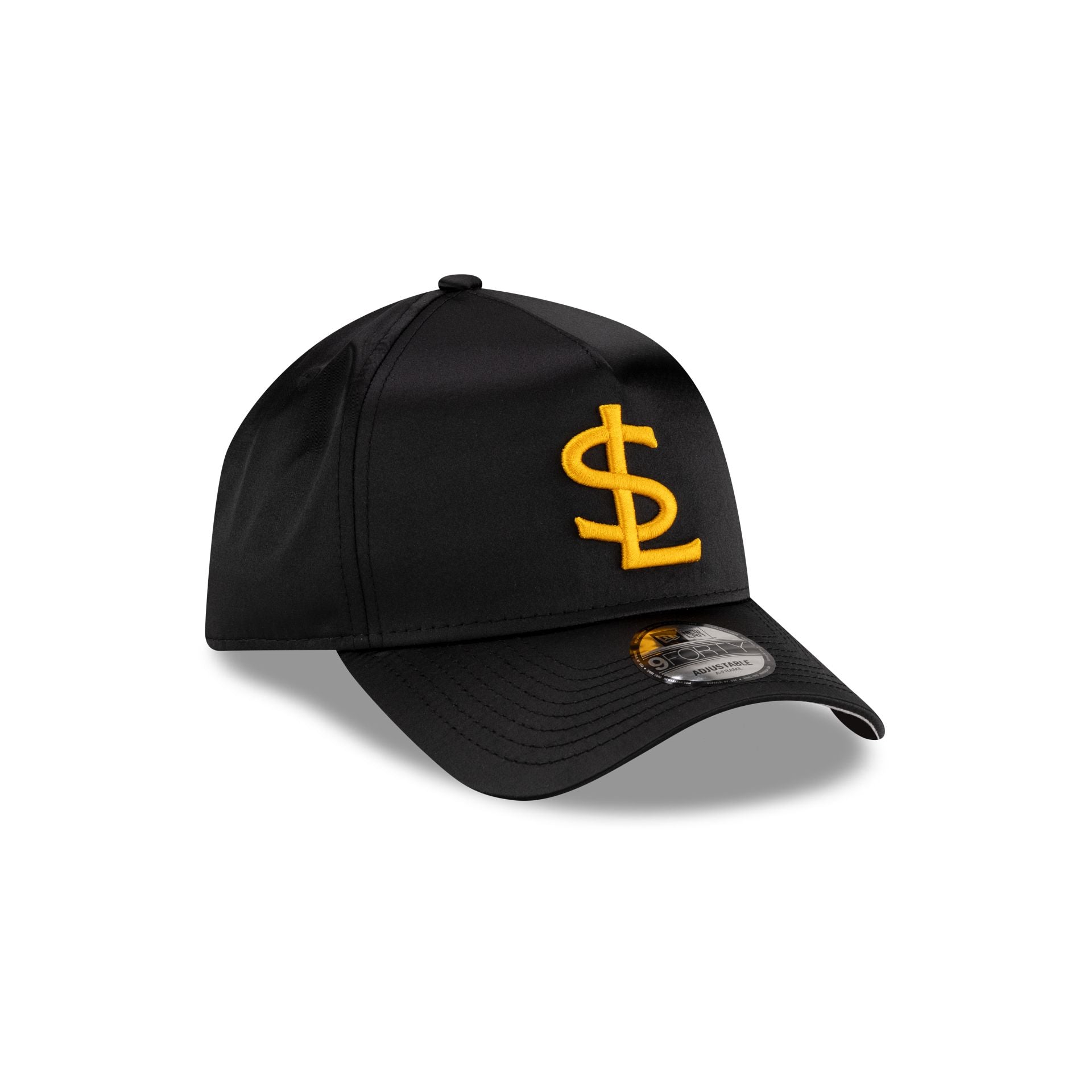 Salt Lake Bees Black Satin 9FORTY A-Frame Snapback Hat - Image 3