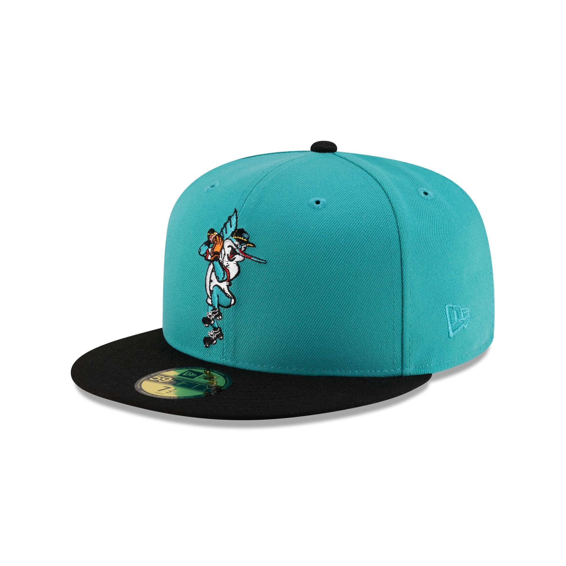 Miami Marlins Mascot Blue 59FIFTY Fitted Hat - Image 3