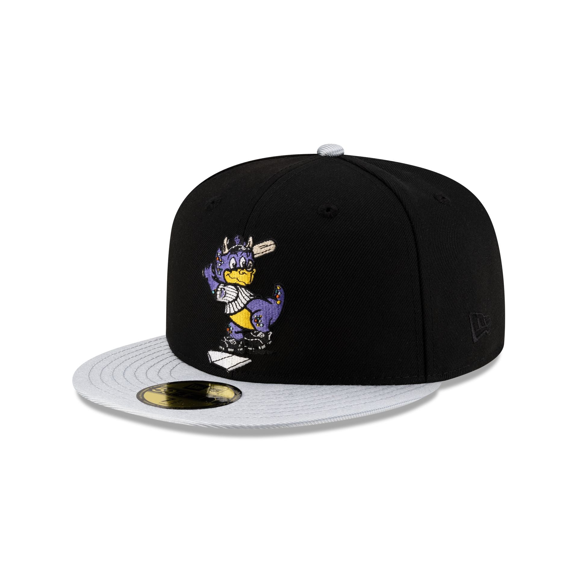 Colorado Rockies Mascot Black 59FIFTY Fitted Hat - Image 3