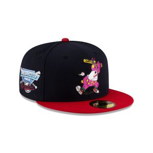 Cleveland Guardians Mascot Navy 59FIFTY Fitted Hat
