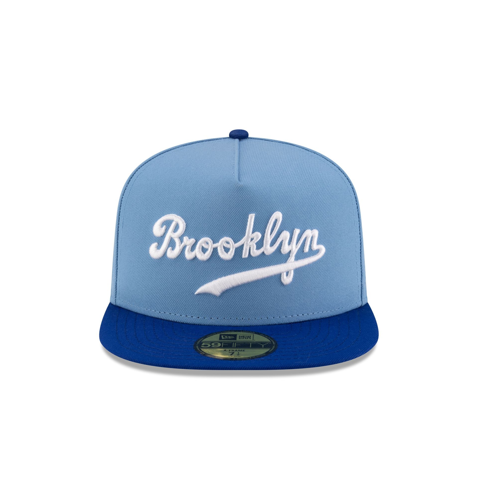 Just Caps Sky Blue Brooklyn Dodgers 59FIFTY A-Frame Fitted Hat - Image 2