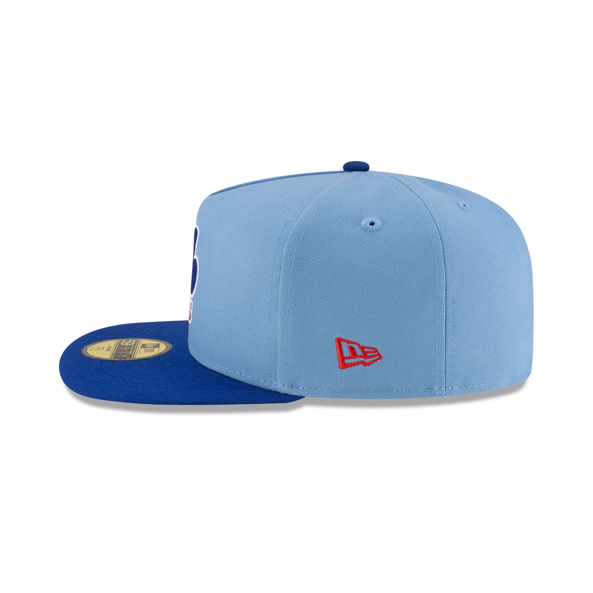 Just Caps Sky Blue Montreal Expos 59FIFTY A-Frame Fitted Hat - Image 5