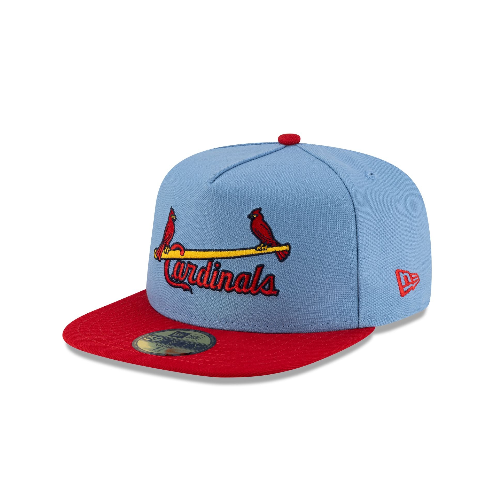 Just Caps Sky Blue St. Louis Cardinals 59FIFTY A-Frame Fitted Hat - Image 3