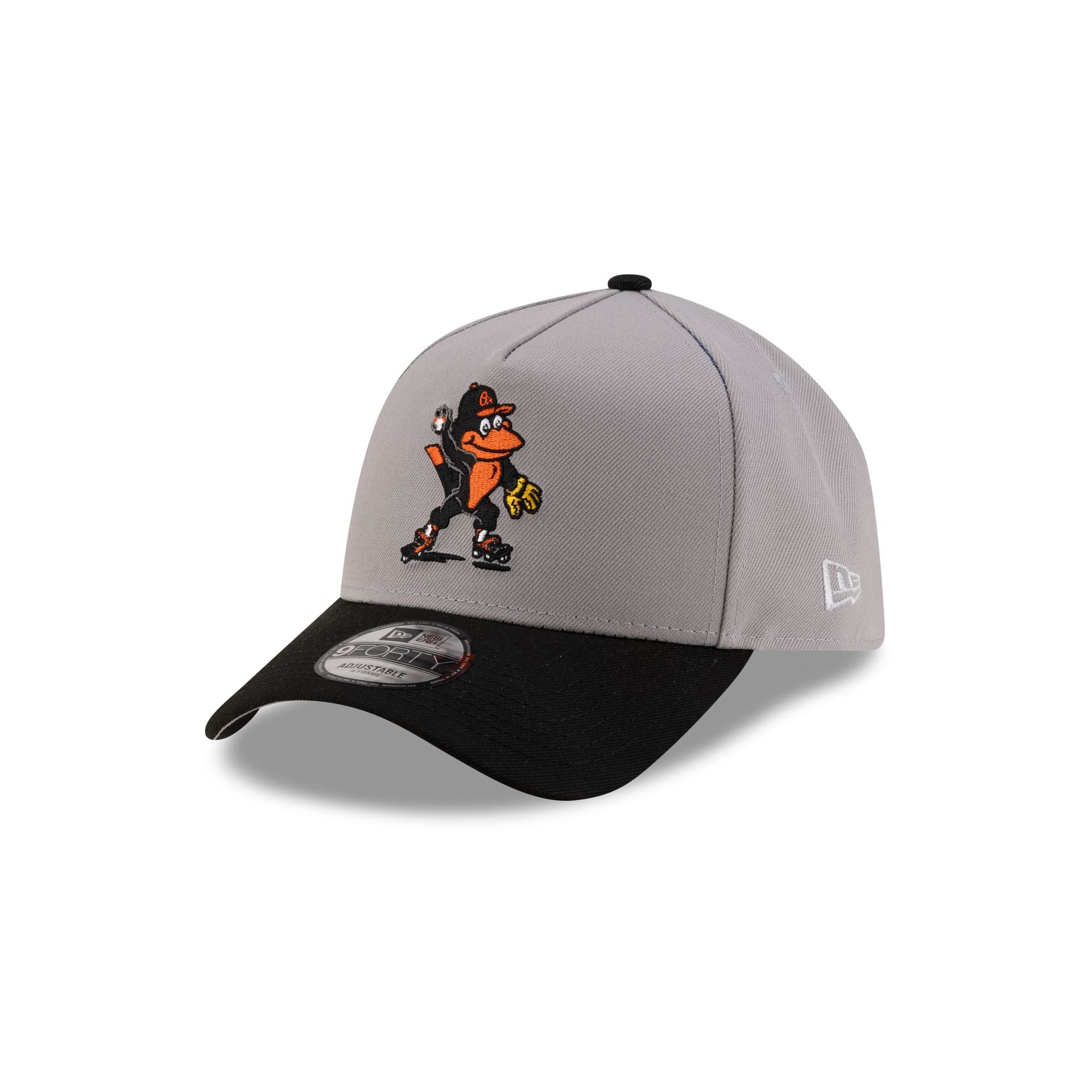 Baltimore Orioles Mascot Gray 9FORTY A-Frame Snapback Hat - Image 3