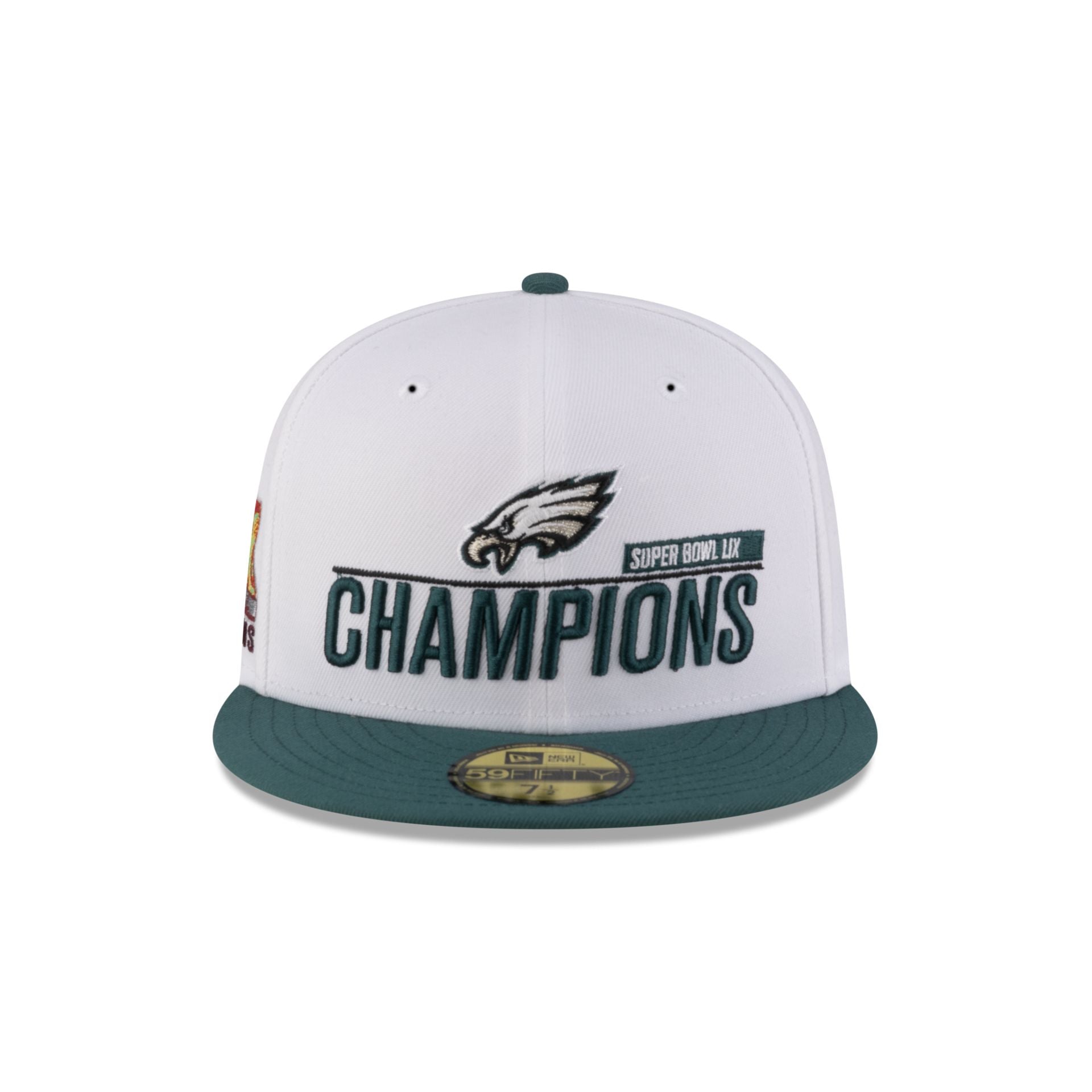 Philadelphia Eagles Super Bowl LIX Champions White 59FIFTY Fitted Hat - Image 2