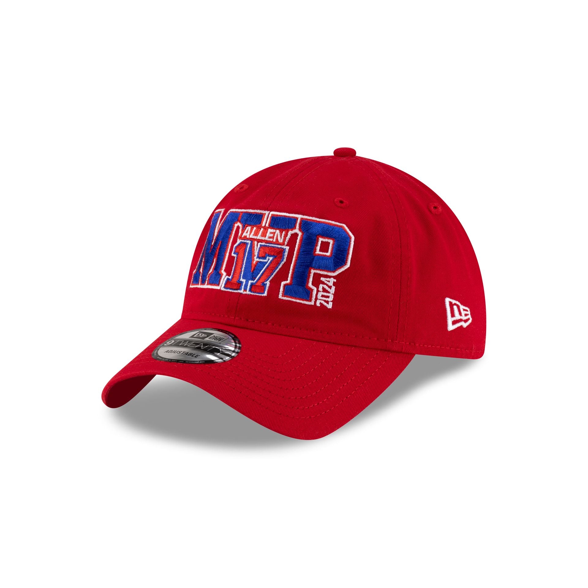 Buffalo Bills Josh Allen MVP Red 9TWENTY Adjustable Hat - Image 3
