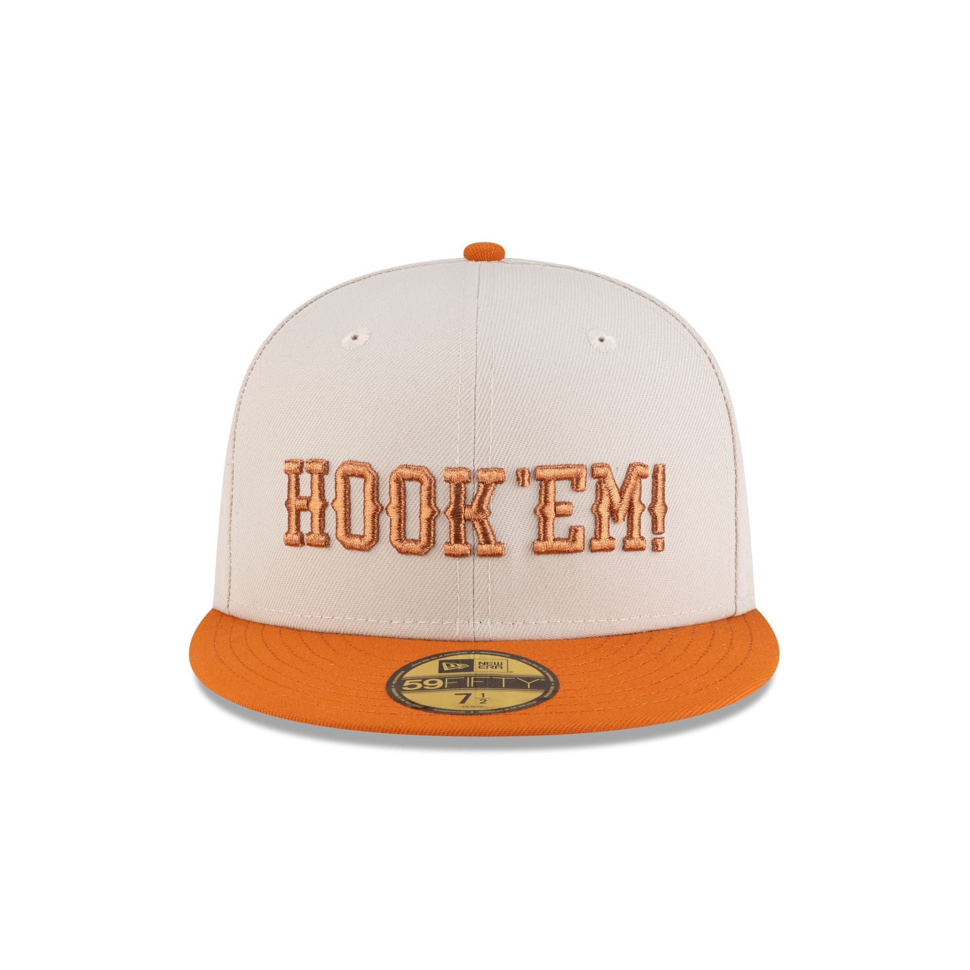 Texas Longhorns Stone Hook 'Em 59FIFTY Fitted Hat - Image 2