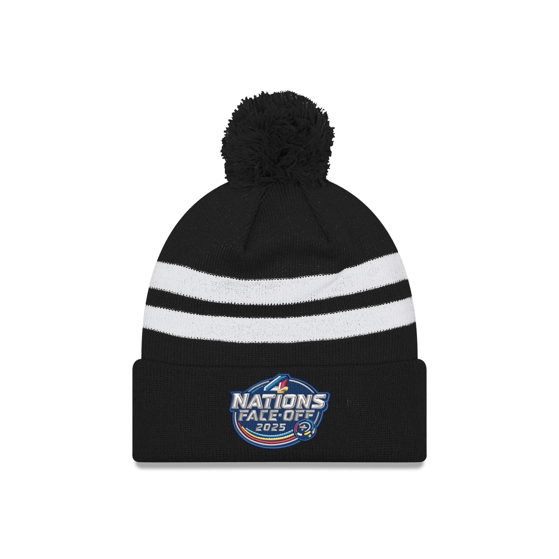 USA 2025 4 Nations Face-Off Pom Knit Hat - Image 2