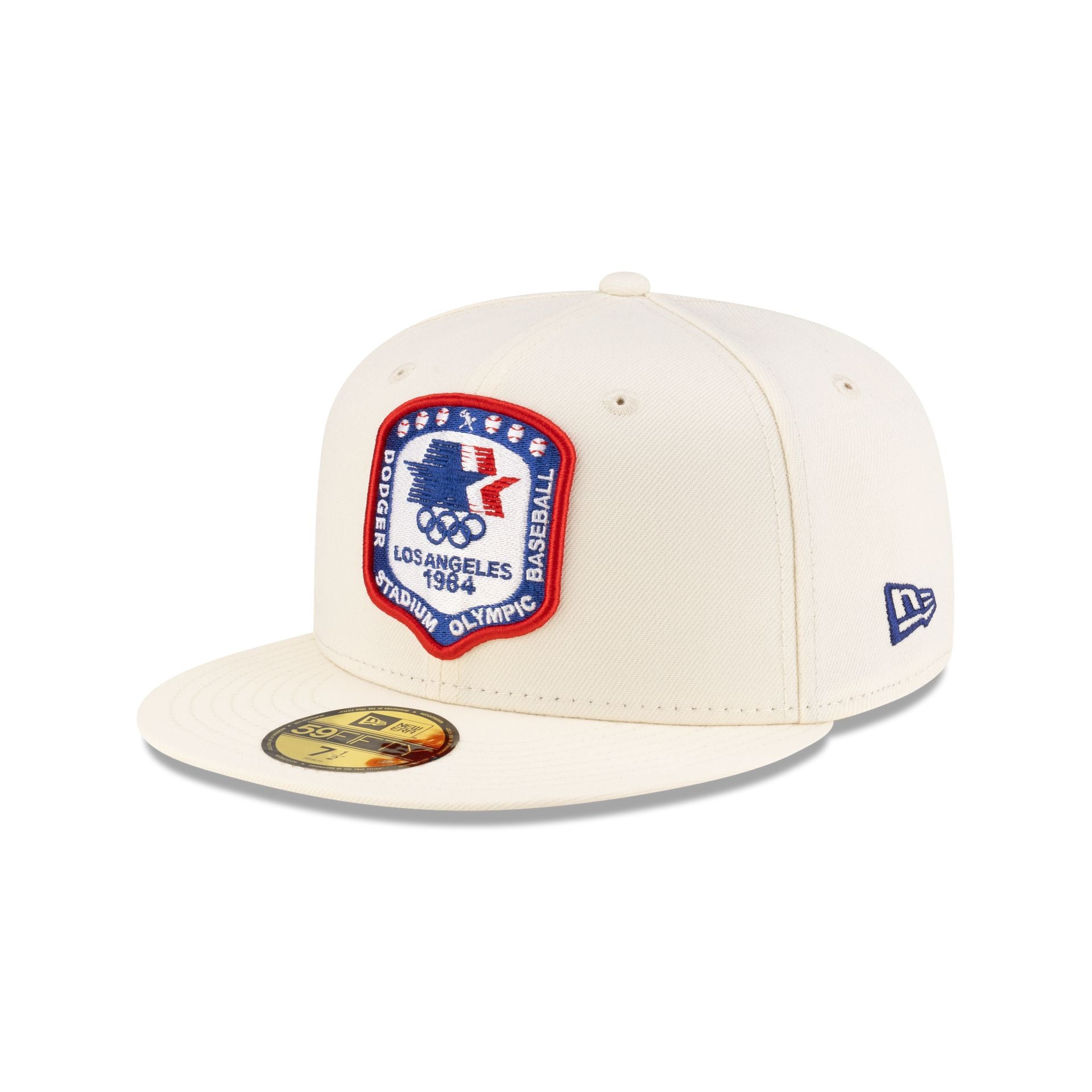 Los Angeles Dodgers 1984 Olympics Chrome White 59FIFTY Fitted Hat - Image 3