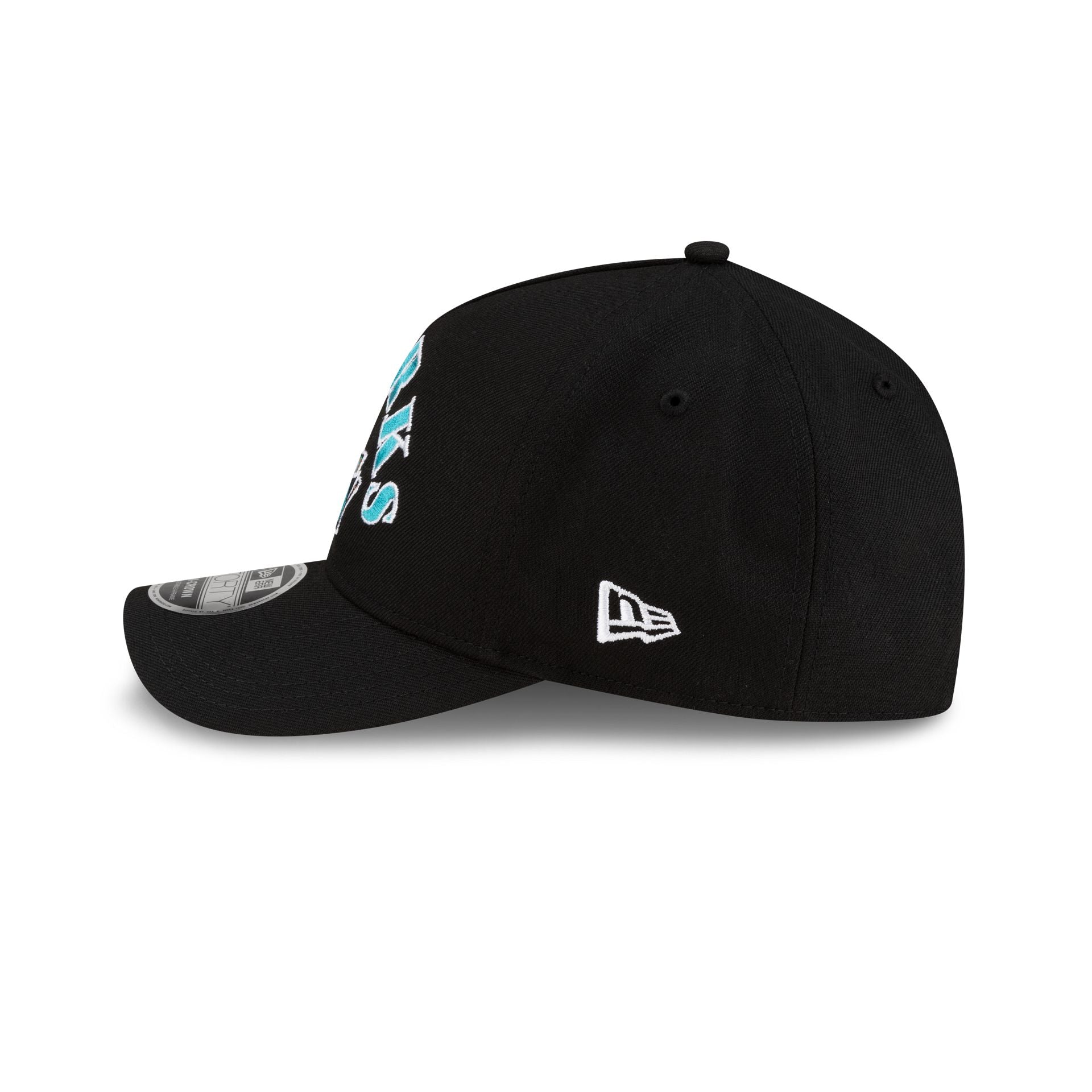 San Jose Sharks Retro Arch 9FORTY M-Crown A-Frame Snapback Hat - Image 4