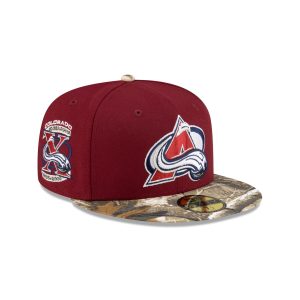 Colorado Avalanche Realtree Visor 59FIFTY Fitted Hat