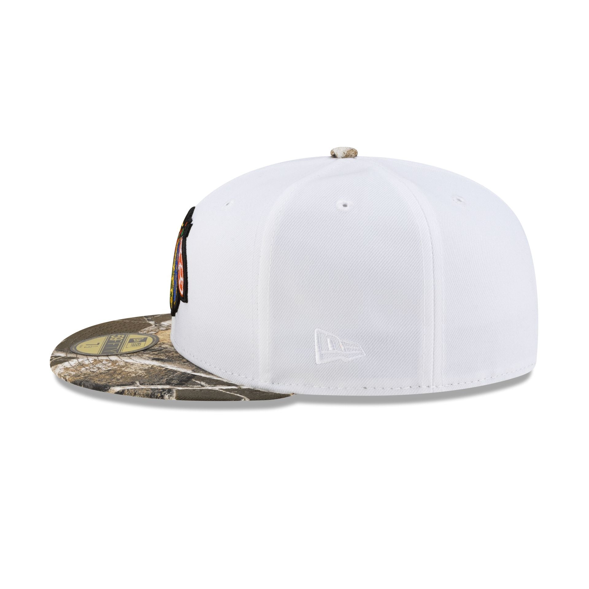 Chicago Blackhawks Realtree Visor 59FIFTY Fitted Hat - Image 5