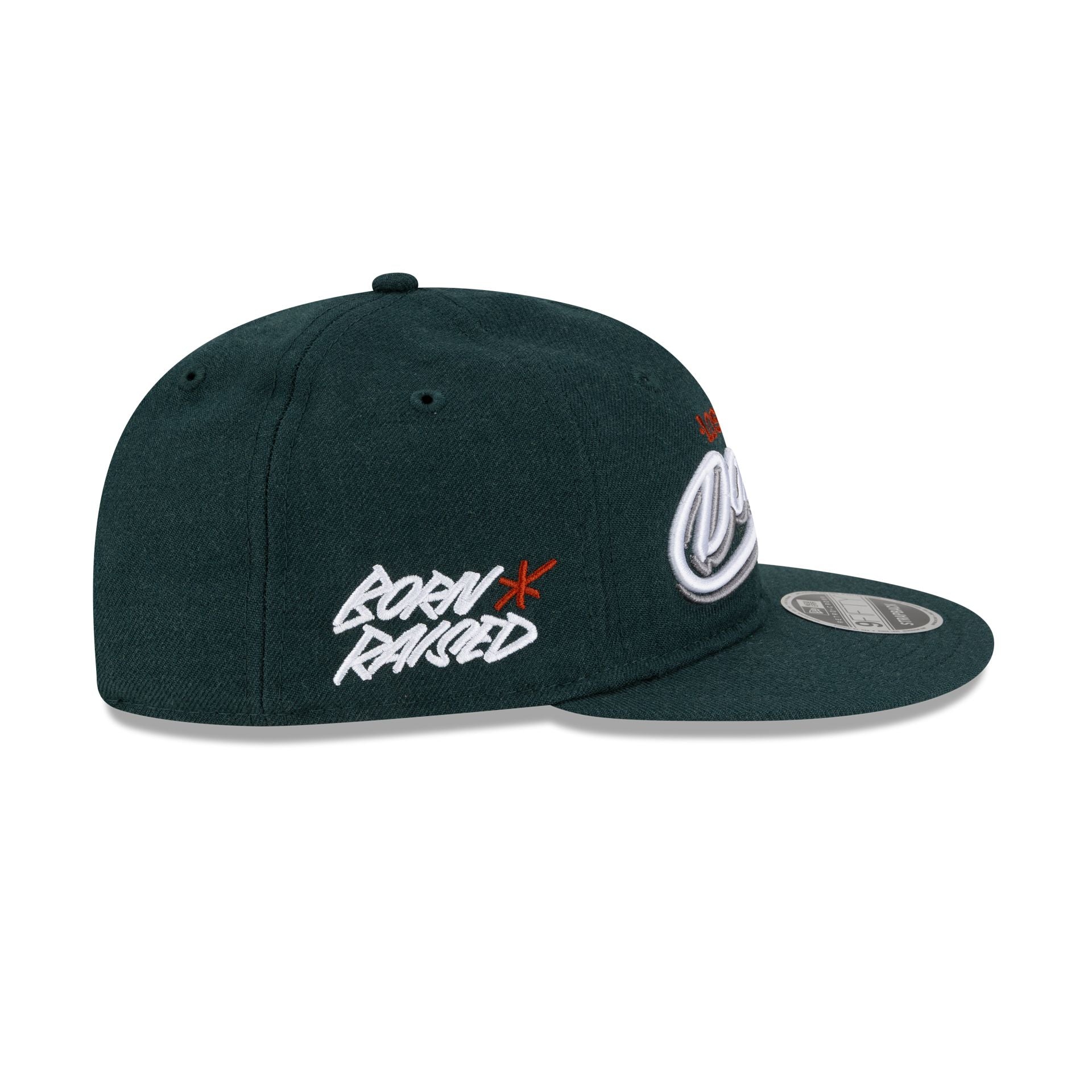 Born x Raised x Los Angeles Dodgers Sign Green Wool Retro Crown 9FIFTY Adjustable Hat - Image 4