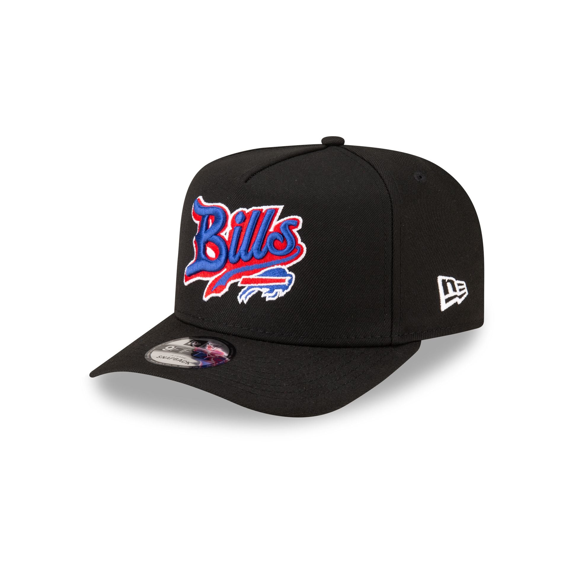 Born x Raised x Buffalo Bills Script Black 9FIFTY A-Frame Snapback Hat