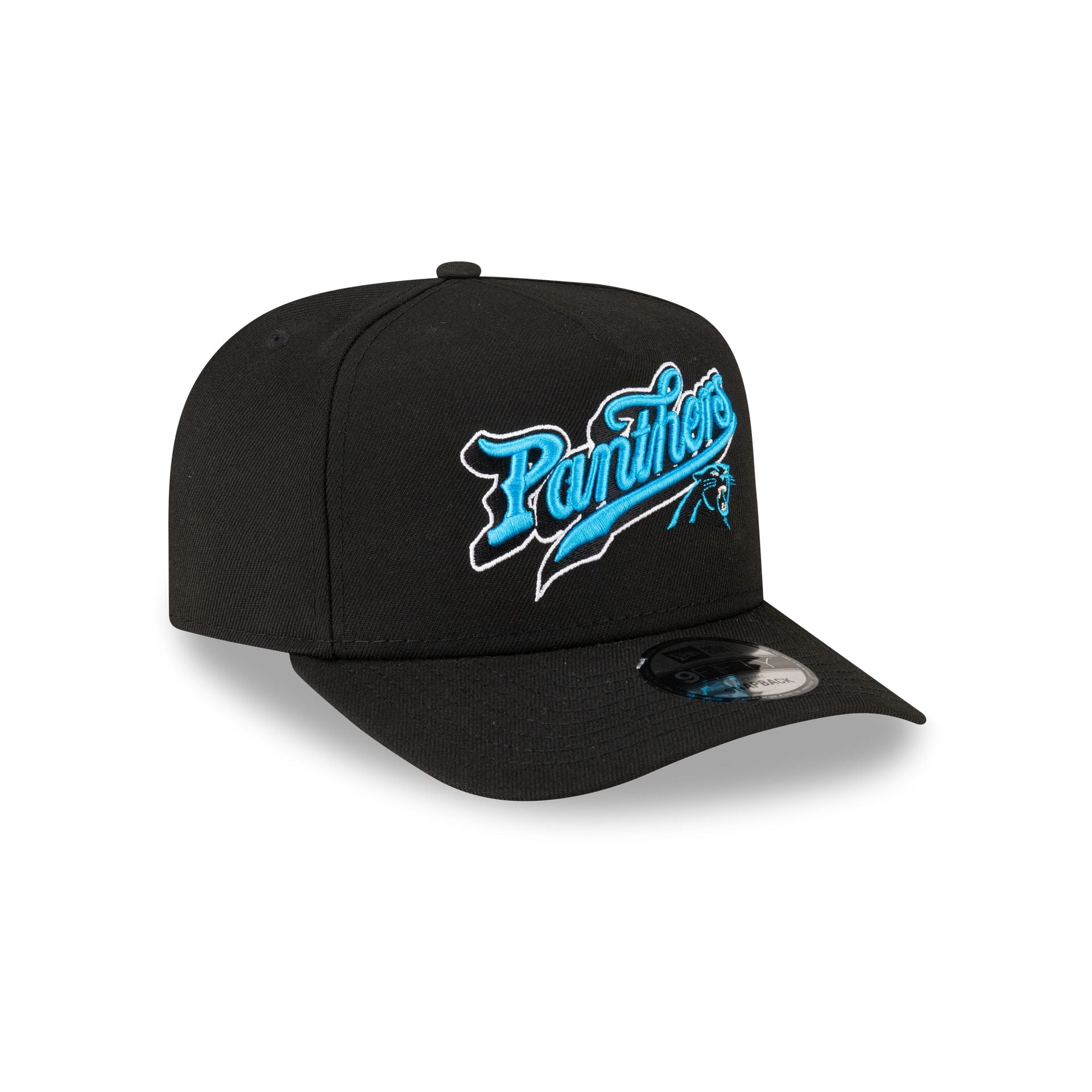 Born x Raised x Carolina Panthers Script Black 9FIFTY A-Frame Snapback Hat - Image 3