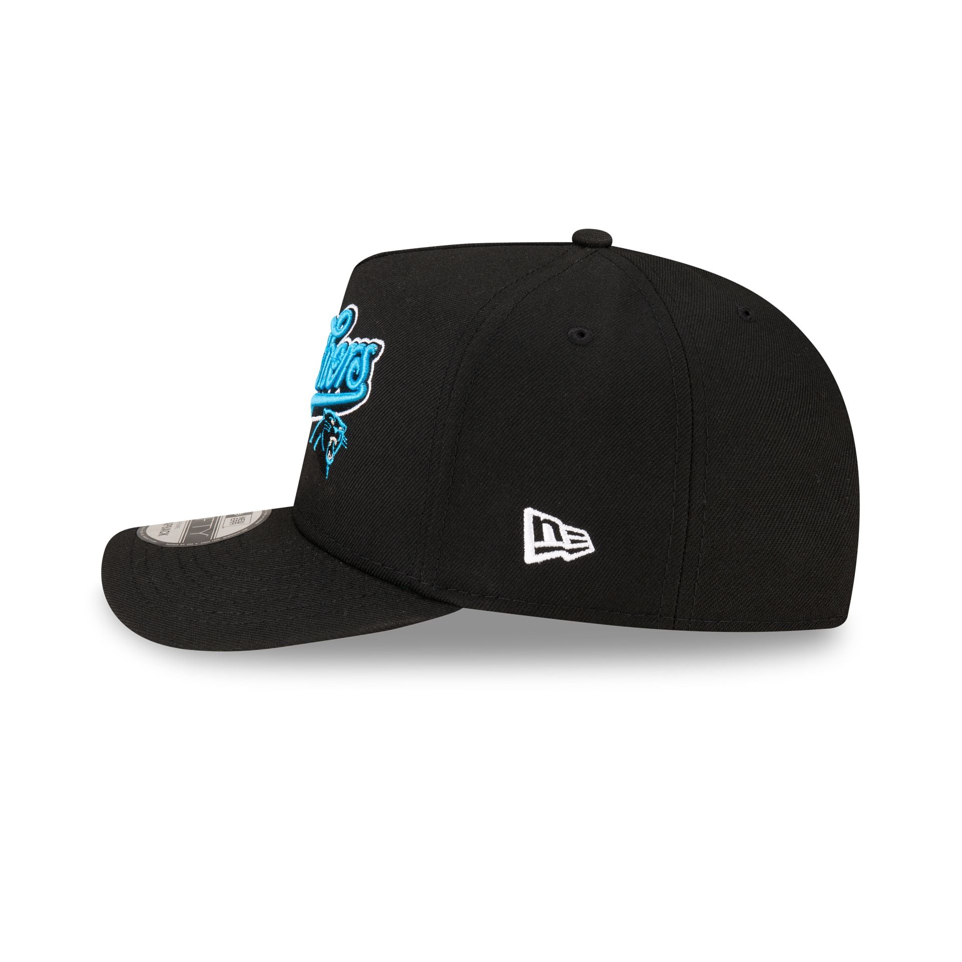 Born x Raised x Carolina Panthers Script Black 9FIFTY A-Frame Snapback Hat - Image 4
