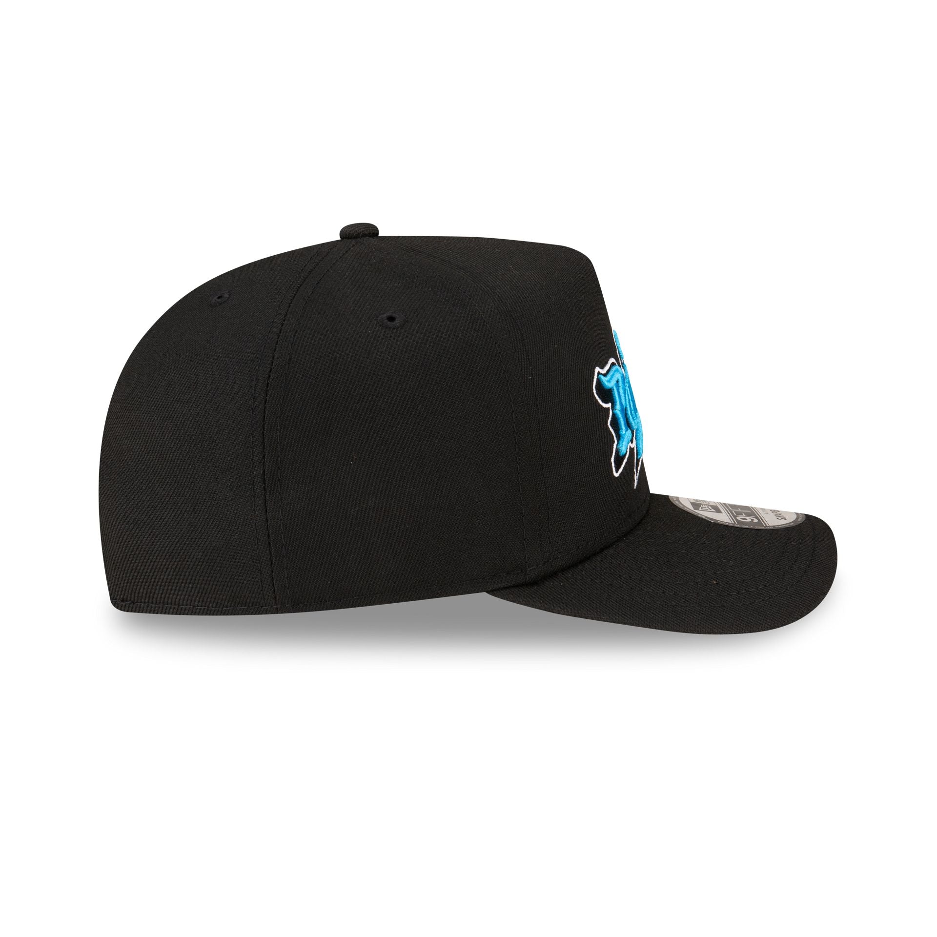 Born x Raised x Carolina Panthers Script Black 9FIFTY A-Frame Snapback Hat - Image 5