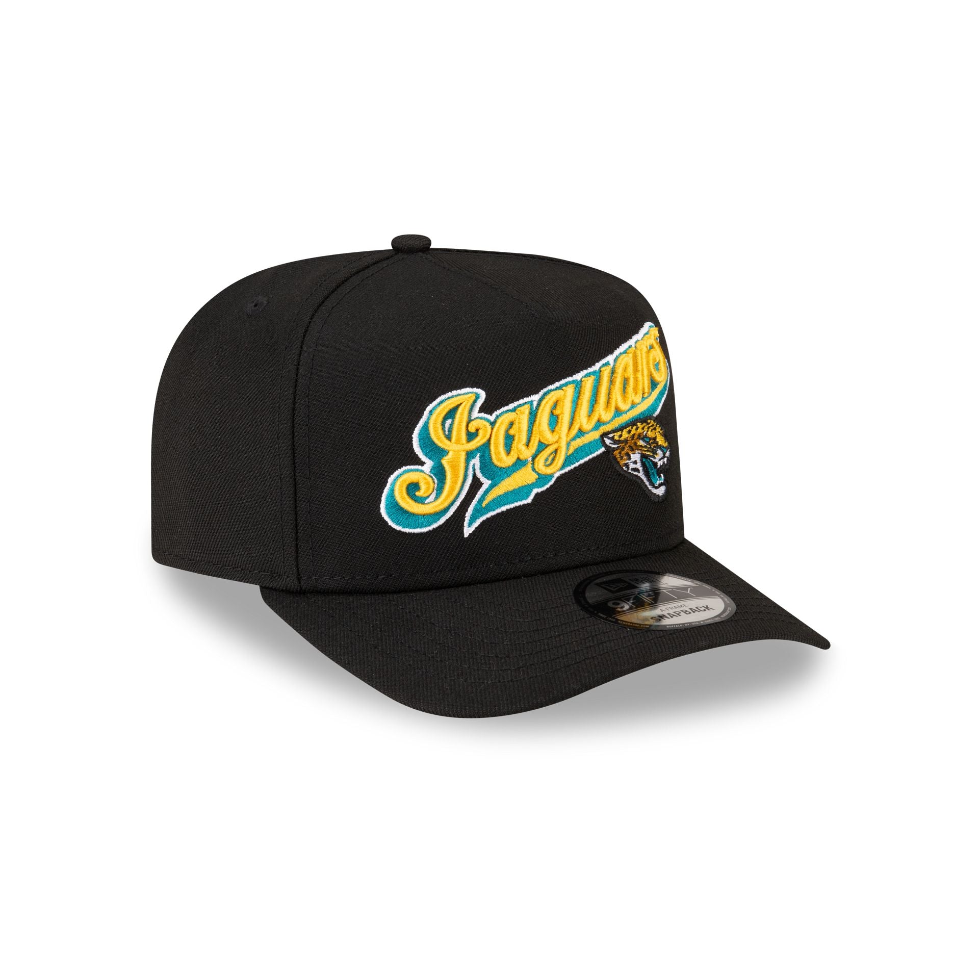 Born x Raised x Jacksonville Jaguars Script Black 9FIFTY A-Frame Snapback Hat - Image 3