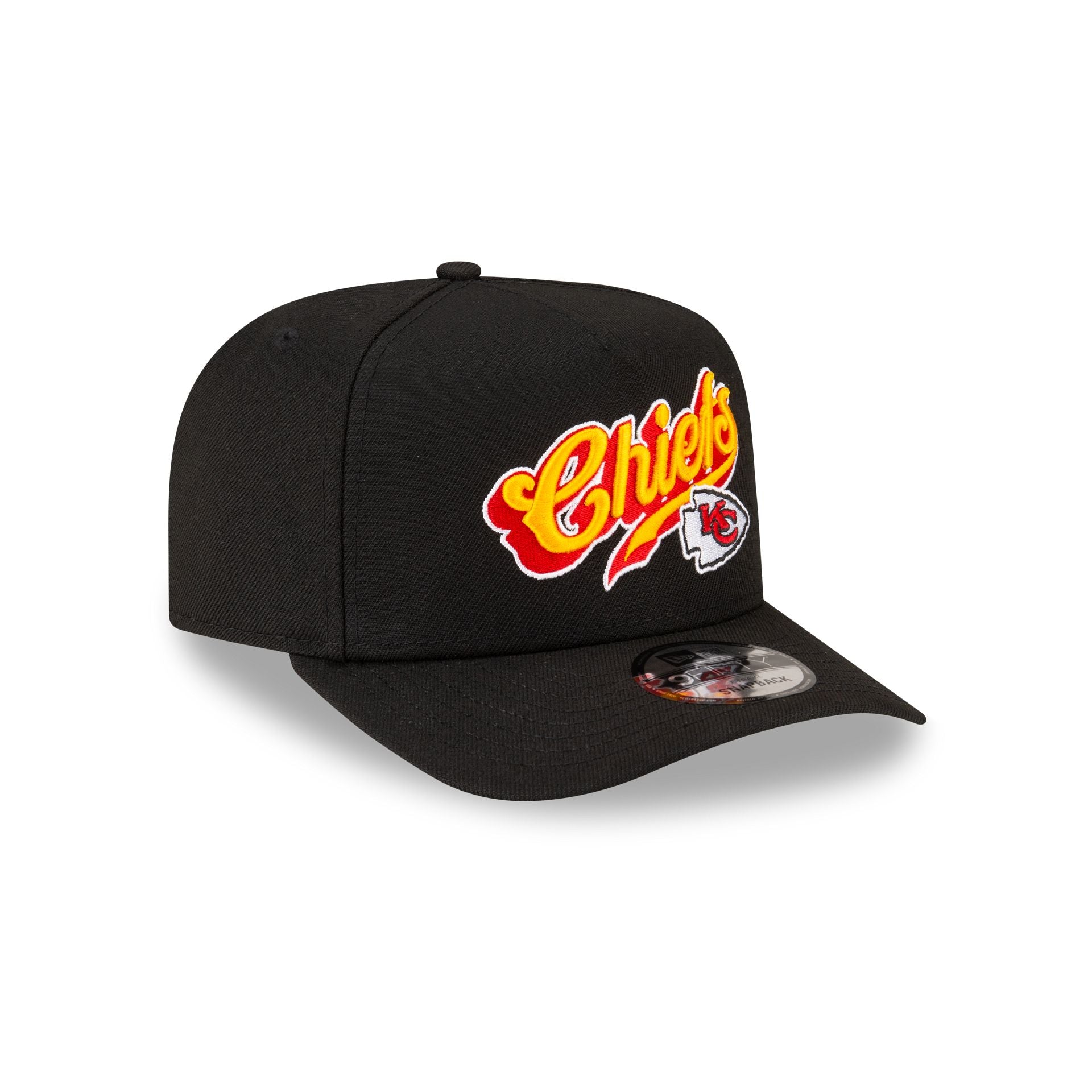 Born x Raised x Kansas City Chiefs Script Black 9FIFTY A-Frame Snapback Hat - Image 3