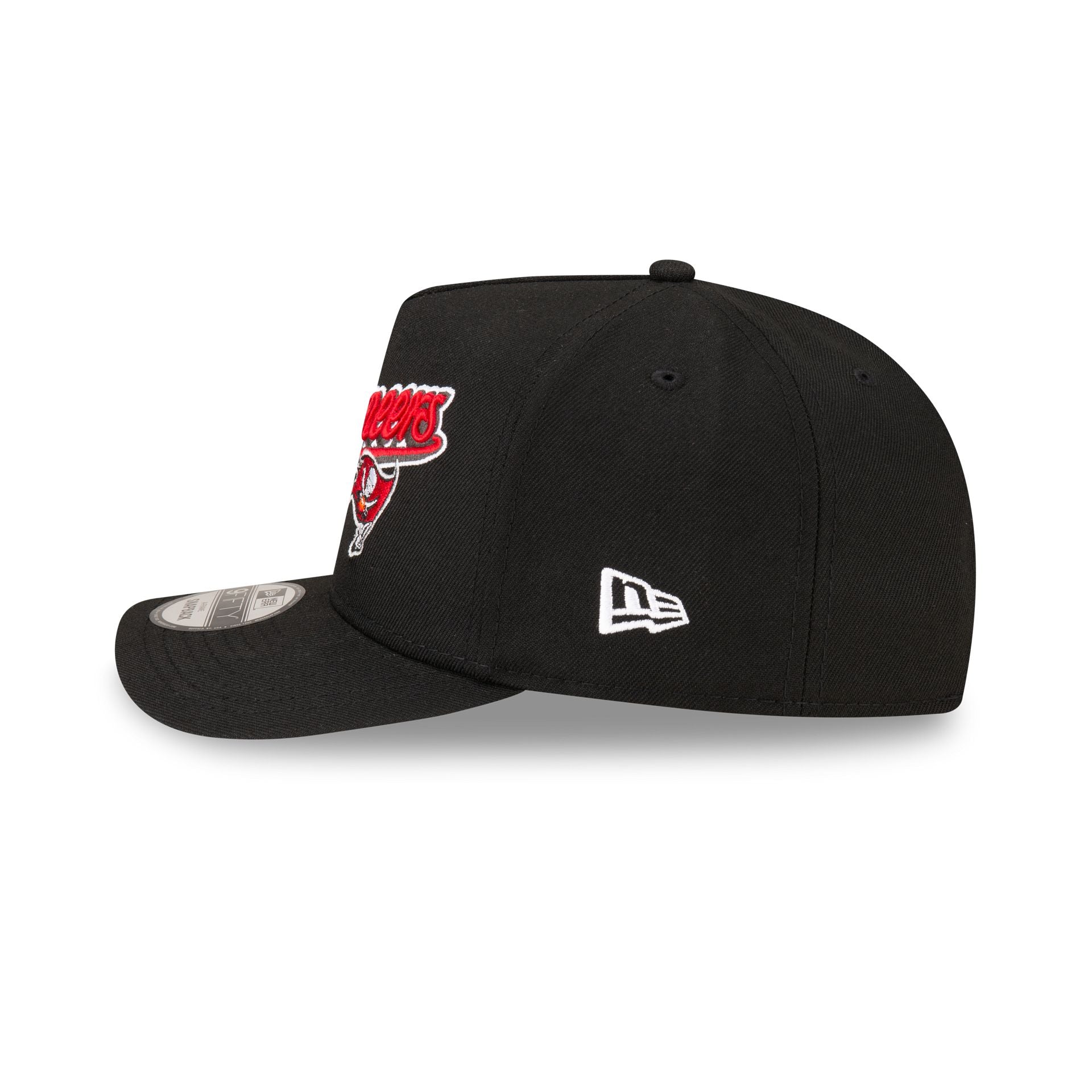 Born x Raised x Tampa Bay Buccaneers Script Black 9FIFTY A-Frame Snapback Hat - Image 4