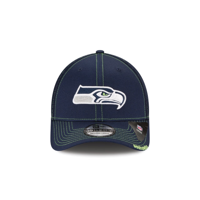 Seattle Seahawks Neo 39THIRTY Stretch Fit Hat - Image 2
